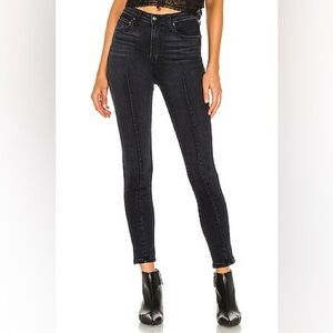Jonathan Simkhai Rae High Waisted Skinny Ankle Jean W Dart in Noir (Black) Sz 26